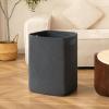 imageOIAHOMY Laundry Hamper Rectangle Cotton Laundry Basket with Handles Large Blanket Basket for Living room Woven Decorative Storage for ToysClothesPillows16x13x22inBrown variegatedBlue