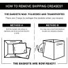 imageOIAHOMY Laundry Hamper Rectangle Cotton Laundry Basket with Handles Large Blanket Basket for Living room Woven Decorative Storage for ToysClothesPillows16x13x22inBrown variegatedBrown variegated