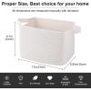 imageOIAHOMY Storage Basket  Cotton Rope Woven Basket for Shelves Toys Towels  13quot985quot87quot Gradient YellowWhite