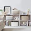 imageOIAHOMY Storage Basket  Cotton Rope Woven Basket for Shelves Toys Towels  13quot985quot87quot Gradient YellowWhite