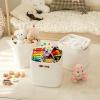 imageOIAHOMY Storage Cubes 11 Inch Storage Bins3Pack Cotton Rope Woven Baskets for Organizing Square Storage Baskets for Shelves Organizer Classroom Kids Toy Bins Closet Baby NurseryBrownWhite