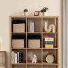 imageOIAHOMY Storage Cubes 11 Inch Storage Bins3Pack Cotton Rope Woven Baskets for Organizing Square Storage Baskets for Shelves Organizer Classroom Kids Toy Bins Closet Baby NurseryBrownBlack  Brown