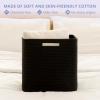 imageOIAHOMY Storage Cubes 13 Inch Cube Storage Organizer Collapsible Storage Bins Baskets for Organizing Storage Bins for ShelvesBrown 2PACKBlack