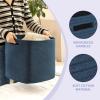 imageOIAHOMY Storage Cubes 13 Inch Cube Storage Organizer Collapsible Storage Bins Baskets for Organizing Storage Bins for ShelvesBrown 2PACKBlue