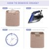imageOIAHOMY Storage Cubes 13 Inch Cube Storage Organizer Collapsible Storage Bins Baskets for Organizing Storage Bins for ShelvesBrown 2PACKBrown