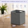 imageOIAHOMY Storage Cubes 13 Inch Cube Storage Organizer Collapsible Storage Bins Baskets for Organizing Storage Bins for ShelvesBrown 2PACKDark Grey