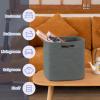 imageOIAHOMY Storage Cubes 13 Inch Cube Storage Organizer Collapsible Storage Bins Baskets for Organizing Storage Bins for ShelvesBrown 2PACKDark Grey