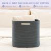 imageOIAHOMY Storage Cubes 13 Inch Cube Storage Organizer Collapsible Storage Bins Baskets for Organizing Storage Bins for ShelvesBrown 2PACKDark Grey