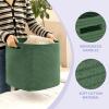imageOIAHOMY Storage Cubes 13 Inch Cube Storage Organizer Collapsible Storage Bins Baskets for Organizing Storage Bins for ShelvesBrown 2PACKGreen