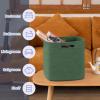 imageOIAHOMY Storage Cubes 13 Inch Cube Storage Organizer Collapsible Storage Bins Baskets for Organizing Storage Bins for ShelvesBrown 2PACKGreen