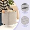 imageOIAHOMY Storage Cubes 13 Inch Cube Storage Organizer Collapsible Storage Bins Baskets for Organizing Storage Bins for ShelvesBrown 2PACKGrey