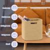 imageOIAHOMY Storage Cubes 13 Inch Cube Storage Organizer Collapsible Storage Bins Baskets for Organizing Storage Bins for ShelvesBrown 2PACKHemp Yellow