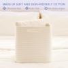 imageOIAHOMY Storage Cubes 13 Inch Cube Storage Organizer Collapsible Storage Bins Baskets for Organizing Storage Bins for ShelvesBrown 2PACKWhite