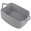 imageOIAHOMY Woven Basket Gift Basket Empty with Gift Bags and Ribbons Rope Baskets for Baby Showers Storage Baskets with Handles for Nursery Pet Toy Organizer  WhiteGrey