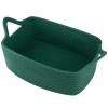imageOIAHOMY Woven Basket Gift Basket Empty with Gift Bags and Ribbons Rope Baskets for Baby Showers Storage Baskets with Handles for Nursery Pet Toy Organizer  WhiteGreen