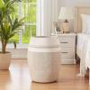 imageLaundry Hamper Woven Rope Large Clothes Hamper 256quot Height Tall Laundry Basket with Extended Handles for Storage Clothes Toys in Bedroom Bathroom Foldable Dark GreyYellow variegated