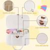 imageOIAHOMY Large Diaper Caddy Organizer for Baby Portable Baby Basket with Handles Gift Basket for Newborn Diaper storage Organizer for Changing Table and Car GreyWhite