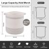 imageOIAHOMY Laundry Basket Rope Basket Large Storage Basket with HandlesModern Decorative Woven Basket for Living RoomStorage Baskets for Toys Throws Pillowsand Towels 18quot16quotLight Grey