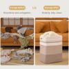 imageOIAHOMY Laundry Hamper Laundry BasketRectangle Cotton Large Blanket Storage Basket for Living roomBedroom Woven Decorative Storage for ToysClothesPillows16x13x22inBlueGradient Yellow