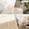 imageOIAHOMY Laundry Hamper Woven Cotton Rope Large Clothes Hamper 256quot Height Tall Laundry Basket with Extended Cotton Handles for Storage Clothes Toys in Bedroom Bathroom Foldable Yellow variegatedGradient Yellow