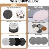 imageOIAHOMY 8 Pcs Coasters with Holder Coasters for Drinks Woven Cotton Absorbent Coaster Set for Kinds of Cups Housewarming Gifts for Home Decor YellowBlack