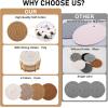 imageOIAHOMY 8 Pcs Coasters with Holder Coasters for Drinks Woven Cotton Absorbent Coaster Set for Kinds of Cups Housewarming Gifts for Home Decor YellowYellow