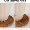 imageOIAHOMY 8 Pcs Coasters with Holder Coasters for Drinks Woven Cotton Absorbent Coaster Set for Kinds of Cups Housewarming Gifts for Home Decor YellowYellow