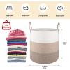 imageOIAHOMY 100L Laundry Hamper Dirty Clothes Hamper for Bedroom Collapsible Laundry Basket Large Blanket BasketNursery Hamper with Handle Blanket Storage for Living Room185x21inchesGradient BrownGradient Brown