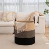 imageOIAHOMY 100L Laundry Hamper Dirty Clothes Hamper for Bedroom Collapsible Laundry Basket Large Blanket BasketNursery Hamper with Handle Blanket Storage for Living Room185x21inchesGradient BrownYellow  Black