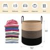 imageOIAHOMY 100L Laundry Hamper Dirty Clothes Hamper for Bedroom Collapsible Laundry Basket Large Blanket BasketNursery Hamper with Handle Blanket Storage for Living Room185x21inchesGradient BrownYellow  Black