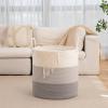 imageOIAHOMY 100L Laundry Hamper Dirty Clothes Hamper for Bedroom Collapsible Laundry Basket Large Blanket BasketNursery Hamper with Handle Blanket Storage for Living Room185x21inchesGradient BrownGradient Grey