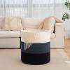 imageOIAHOMY 100L Laundry Hamper Dirty Clothes Hamper for Bedroom Collapsible Laundry Basket Large Blanket BasketNursery Hamper with Handle Blanket Storage for Living Room185x21inchesGradient BrownGradient Blue