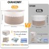 imageOIAHOMY 125L Extra Large Blanket Basket 25quot x 16quot Jumbo Laundry Hamper Cotton Rope Basket with Handles for Living RoomBaby Toy Storage Bins BrownBrown