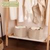 imageOIAHOMY Small Storage Baskets for OrganizingCloset Cube Shelf Storage 989871 Woven Cotton Rope Gift Baskets for NurseryCute Dog Toy bins Round 3 Packs WhiteBrown