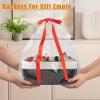 imageOIAHOMY 4 Pack Storage Baskets for Organizing Small Bins for Shelves Cute Decorative Storage Bins Organizer Baskets for Gifts Empty 118Lx78Wx47H BrownWhiteBlackWhite