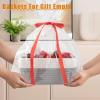 imageOIAHOMY 4 Pack Storage Baskets for Organizing Small Bins for Shelves Cute Decorative Storage Bins Organizer Baskets for Gifts Empty 118Lx78Wx47H BrownWhiteGreyWhite