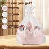 image:imageOIAHOMY Gift Basket with Handle Small Woven Basket with Gift Bag Ribbon and Wrap Tissue Paper Nursery Bins Empty to Fill with Small Items Baby Pet Toy Organizer  WhitePink