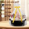 image:imageOIAHOMY Gift Basket with Handle Small Woven Basket with Gift Bag Ribbon and Wrap Tissue Paper Nursery Bins Empty to Fill with Small Items Baby Pet Toy Organizer  WhiteBlack