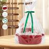 image:imageOIAHOMY Gift Basket with Handle Small Woven Basket with Gift Bag Ribbon and Wrap Tissue Paper Nursery Bins Empty to Fill with Small Items Baby Pet Toy Organizer  WhiteRed