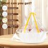 image:imageOIAHOMY Gift Basket with Handle Small Woven Basket with Gift Bag Ribbon and Wrap Tissue Paper Nursery Bins Empty to Fill with Small Items Baby Pet Toy Organizer  WhiteWhite
