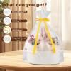 image:imageOIAHOMY Gift Basket with Handle Small Woven Basket with Gift Bag Ribbon and Wrap Tissue Paper Nursery Bins Empty to Fill with Small Items Baby Pet Toy Organizer  WhiteWhite