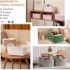 image:imageOIAHOMY 4 Pack 1417110263IN Storage Baskets for Organizing Shelves Woven Rope Baskets for Organizing Books Clothes Decorative Basket for Living Room Nursery Bedroom Gift Basket WhiteGreen