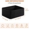image:imageOIAHOMY 4 Pack 1417110263IN Storage Baskets for Organizing Shelves Woven Rope Baskets for Organizing Books Clothes Decorative Basket for Living Room Nursery Bedroom Gift Basket WhiteBlack