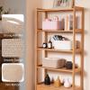 image:imageOIAHOMY 4 Pack 1417110263IN Storage Baskets for Organizing Shelves Woven Rope Baskets for Organizing Books Clothes Decorative Basket for Living Room Nursery Bedroom Gift Basket WhiteBrown