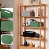 image:imageOIAHOMY 4 Pack 1417110263IN Storage Baskets for Organizing Shelves Woven Rope Baskets for Organizing Books Clothes Decorative Basket for Living Room Nursery Bedroom Gift Basket WhiteGreen