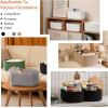 image:imageOIAHOMY 4 Pack 1417110263IN Storage Baskets for Organizing Shelves Woven Rope Baskets for Organizing Books Clothes Decorative Basket for Living Room Nursery Bedroom Gift Basket WhiteBrown