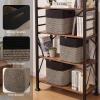 image:imageOIAHOMY 13 Kallax Inch Cube Storage Bins 3Pack Cotton Rope Woven Baskets for Organizing Kallax Insert Storage Baskets for Shelves Baby Nursery Closet Organizer 1313126IN Gradient BrownBlack  Brown