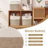 image:imageOIAHOMY 13 Kallax Inch Cube Storage Bins 3Pack Cotton Rope Woven Baskets for Organizing Kallax Insert Storage Baskets for Shelves Baby Nursery Closet Organizer 1313126IN Gradient BrownWhite  Brown