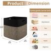 image:imageOIAHOMY 13 Kallax Inch Cube Storage Bins 3Pack Cotton Rope Woven Baskets for Organizing Kallax Insert Storage Baskets for Shelves Baby Nursery Closet Organizer 1313126IN Gradient BrownBlack  Brown