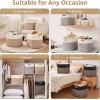 image:imageOIAHOMY 13 Kallax Inch Cube Storage Bins 3Pack Cotton Rope Woven Baskets for Organizing Kallax Insert Storage Baskets for Shelves Baby Nursery Closet Organizer 1313126IN Gradient BrownWhite  Brown